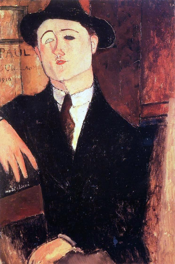  Amedeo Modigliani Portrait of Paul Guillaume - Canvas Art Print