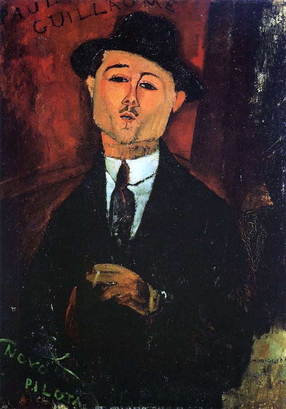  Amedeo Modigliani Portrait of Paul Guillaume - Novo Pilota - Canvas Art Print