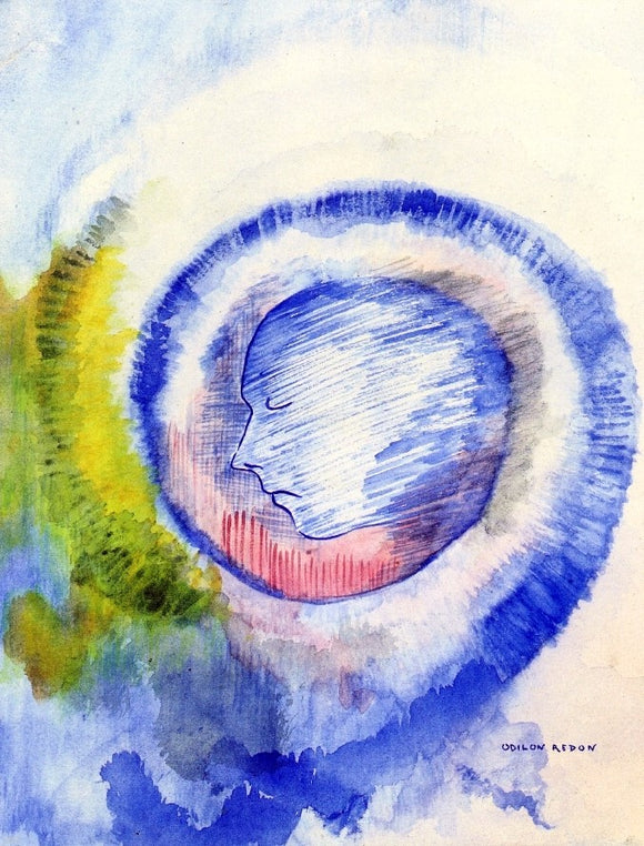  Odilon Redon Profile - Canvas Art Print