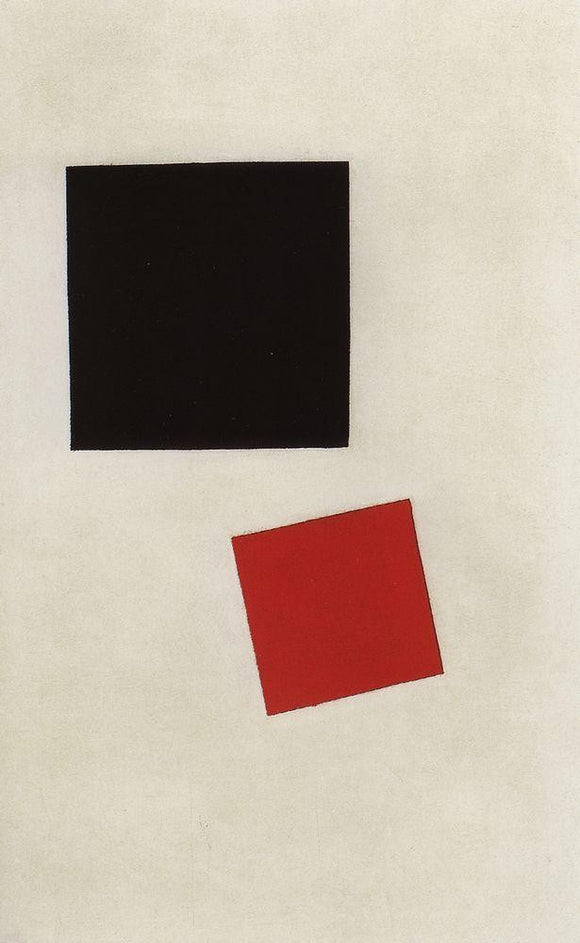  Kazimir Malevich Black Square and Red Square - Canvas Art Print