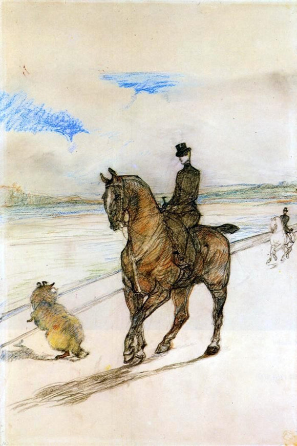  Henri De Toulouse-Lautrec Horsewoman - Canvas Art Print