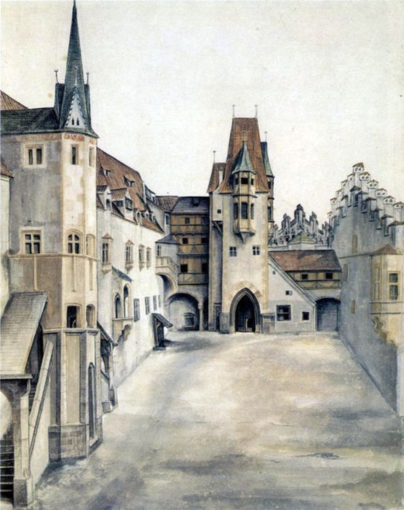  Albrecht Durer Couryard of the Former Castle in Innsbruck - Canvas Art Print