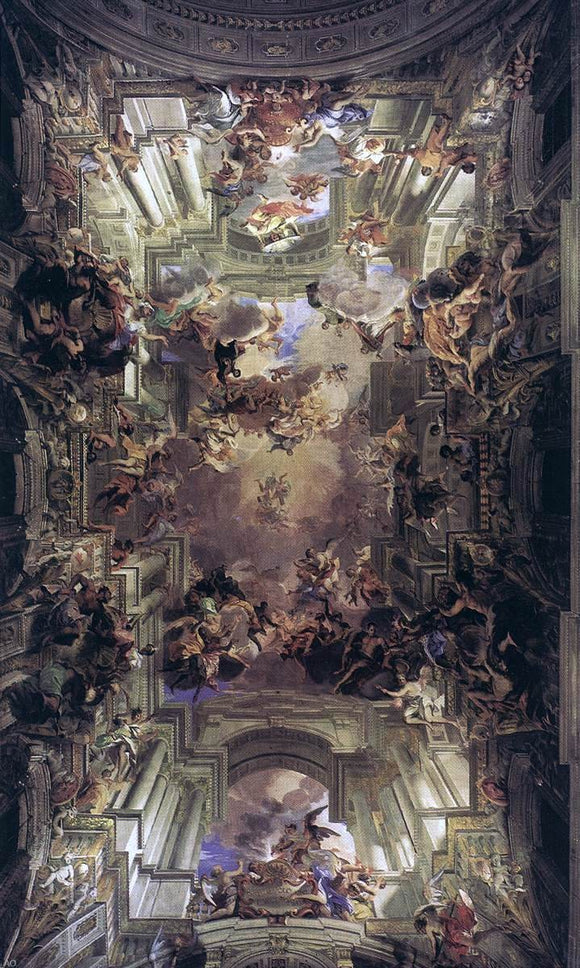  Andrea Pozzo The Allegory of the Jesuits' Missionary Work - Canvas Art Print