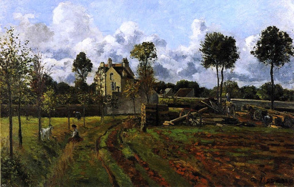  Camille Pissarro Landscape at Pontoise - Canvas Art Print