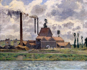  Camille Pissarro The Factory - Canvas Art Print