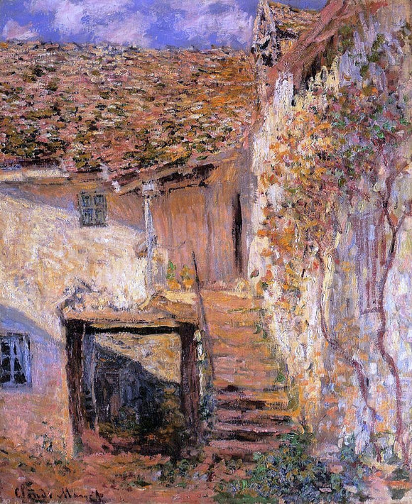  Claude Oscar Monet The Steps - Canvas Art Print