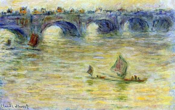  Claude Oscar Monet Waterloo Bridge - Canvas Art Print