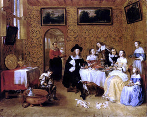  Gillis Van Tilborgh Family Portrait - Canvas Art Print