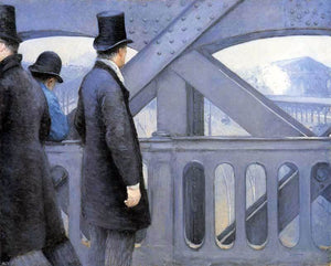  Gustave Caillebotte The Pont de Europe - Canvas Art Print