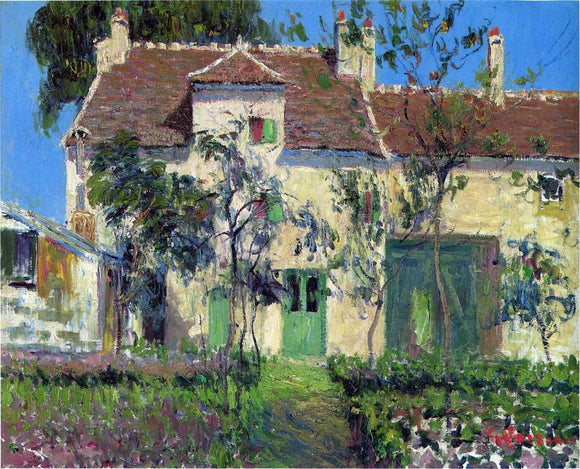  Gustave Loiseau The Garden Behind the House - Canvas Art Print