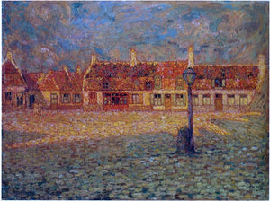  Henri Le Sidaner Sunset at the Petit Palace Gravelines - Canvas Art Print