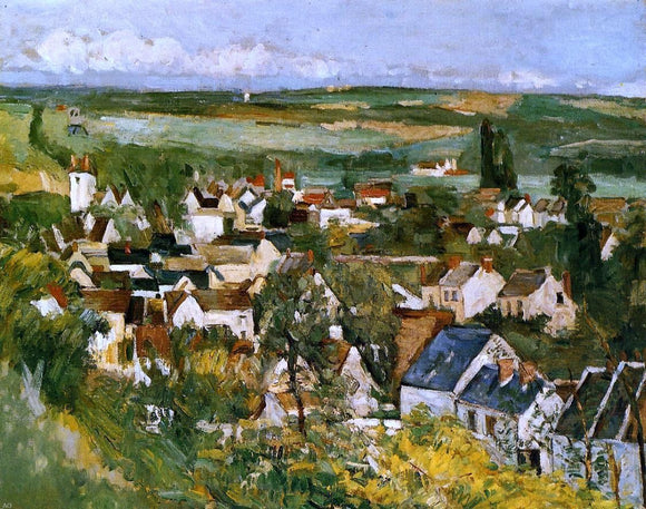  Paul Cezanne View of Auvers-sur-Oise - Canvas Art Print