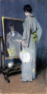  William Merritt Chase Making Her Toilet (also known as At Her Toilet) - Canvas Art Print