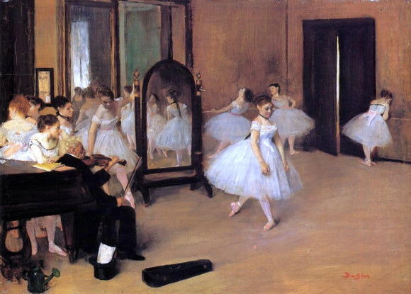  Edgar Degas Dance Class - Canvas Art Print