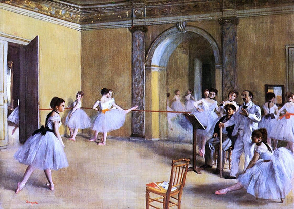  Edgar Degas Dance Class at the Opera - Canvas Art Print