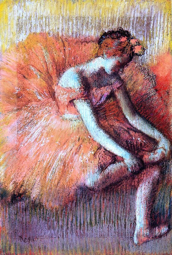  Edgar Degas Dancer Adjusting Her Sandel - Canvas Art Print