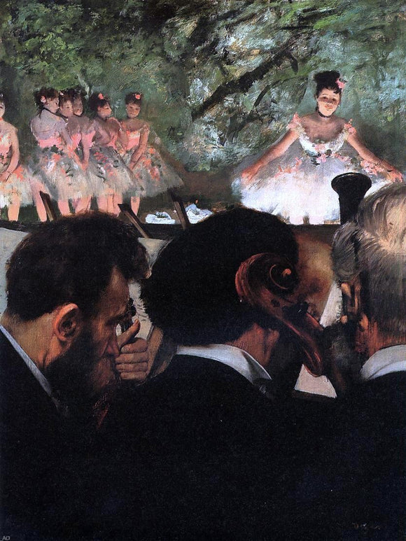  Edgar Degas Musicians in the Orchestra - Canvas Art Print