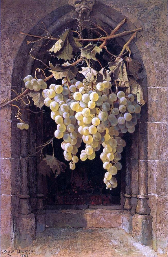  Edwin Deakin Grapes - Canvas Art Print
