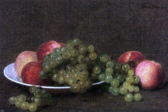  Henri Fantin-Latour Peaches and Grapes - Canvas Art Print