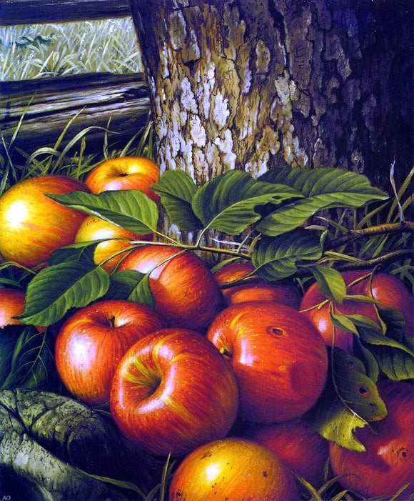  Levi Wells Prentice Apples and Tree Trunk - Canvas Art Print
