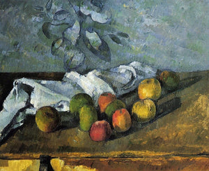  Paul Cezanne Apples and Napkin - Canvas Art Print