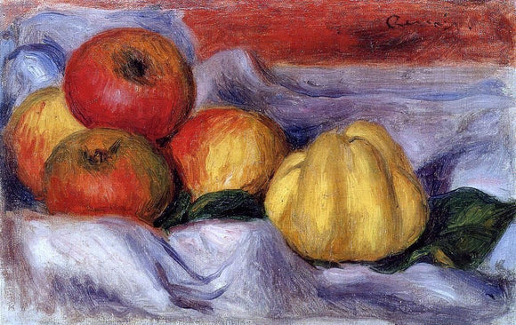  Pierre Auguste Renoir Still Life with Apples - Canvas Art Print