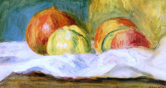 Pierre Auguste Renoir Still Life with Apples and Pomegranates - Canvas Art Print
