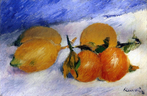  Pierre Auguste Renoir Still Life with Lemons and Oranges - Canvas Art Print