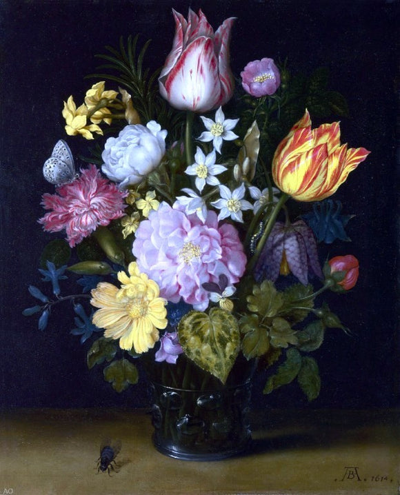  The Elder Ambrosius Bosschaert Flowers in a Vase - Canvas Art Print