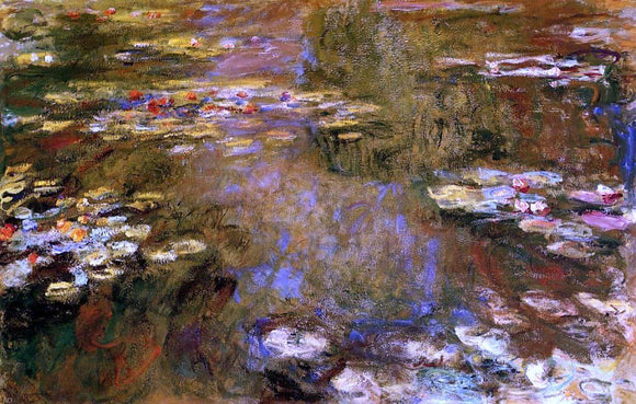  Claude Oscar Monet The Water-Lily Pond - Canvas Art Print