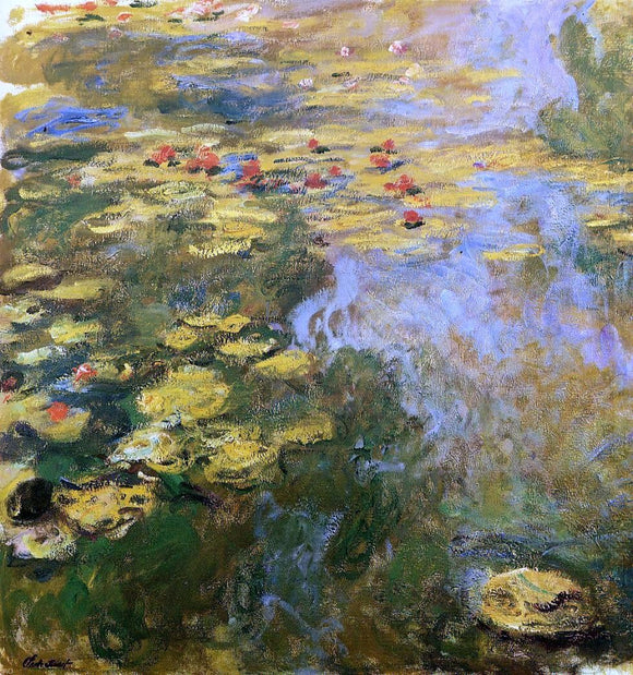  Claude Oscar Monet The Water-Lily Pond (left side) - Canvas Art Print