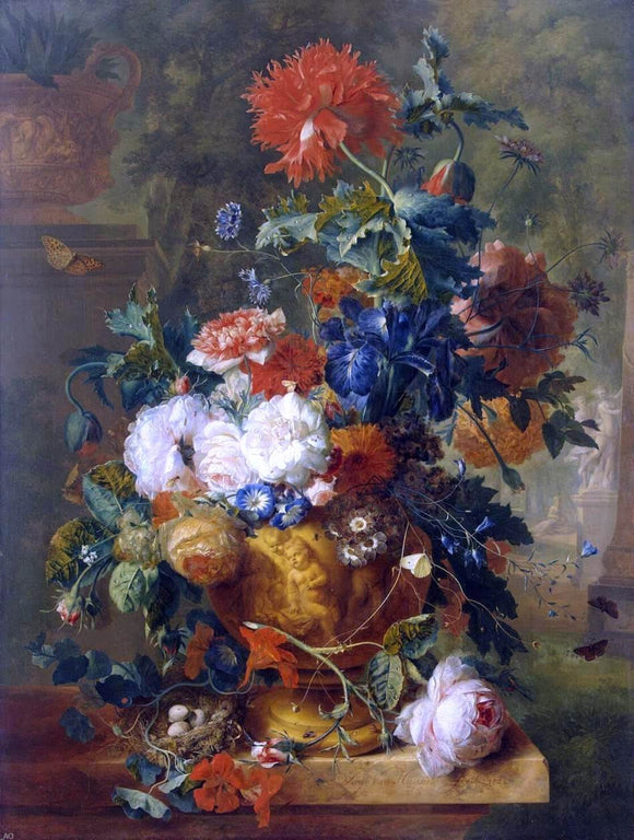  Jan Van Huysum Flowers - Canvas Art Print