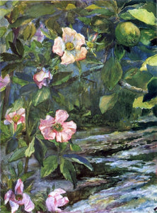  John La Farge Wild Roses - Canvas Art Print
