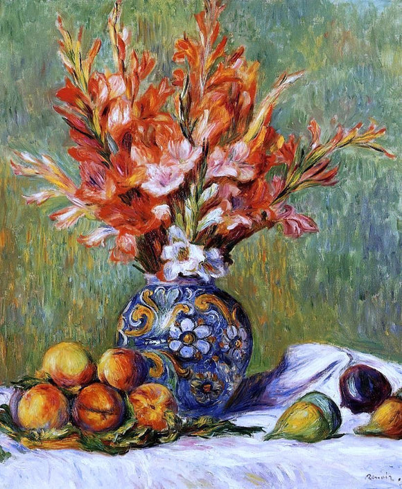  Pierre Auguste Renoir Flowers and Fruit - Canvas Art Print