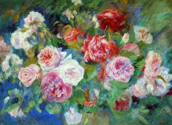  Pierre Auguste Renoir Roses - Canvas Art Print