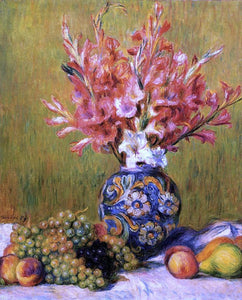  Pierre Auguste Renoir Still Life - Flowers and Fruit - Canvas Art Print