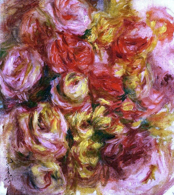  Pierre Auguste Renoir Study of Flowers - Canvas Art Print