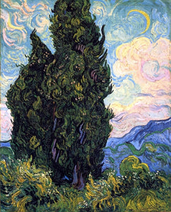  Vincent Van Gogh Cypresses - Canvas Art Print