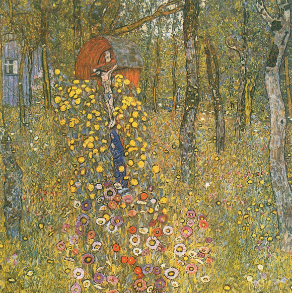  Gustav Klimt A Flower Garden - Canvas Art Print