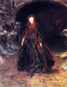  John Singer Sargent Ellen Terry as Lady Macbeth (sketch) - Canvas Art Print