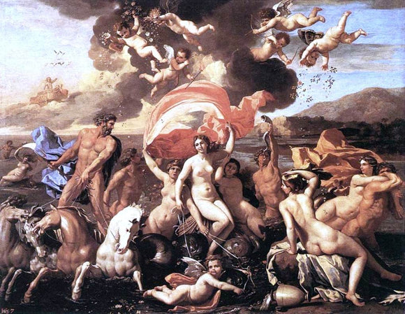  Nicolas Poussin The Triumph of Neptune - Canvas Art Print