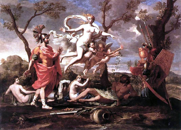  Nicolas Poussin Venus Presenting Arms to Aeneas - Canvas Art Print