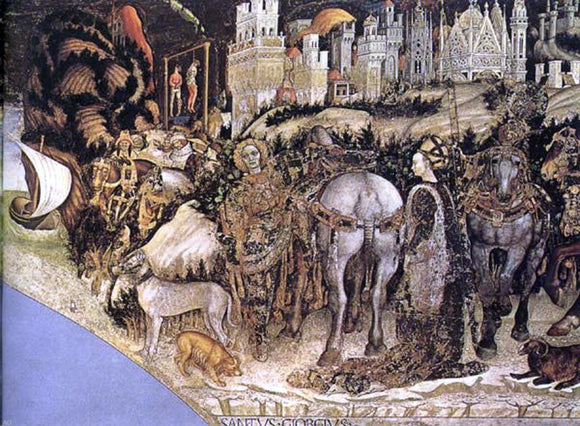  Antonio Pisanello Saint George and the Princess of Trebizond - Canvas Art Print