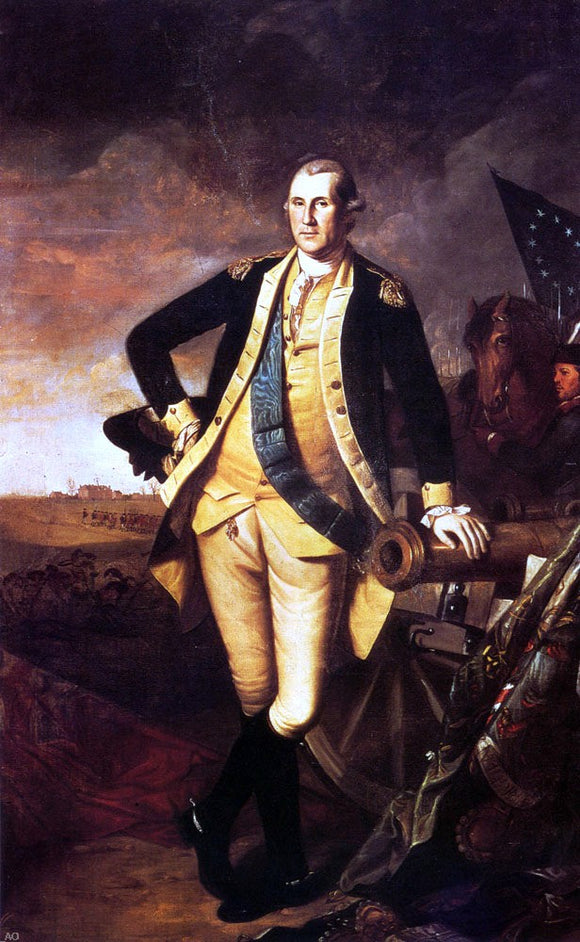  Charles Willson Peale George Washington at Princeton - Canvas Art Print