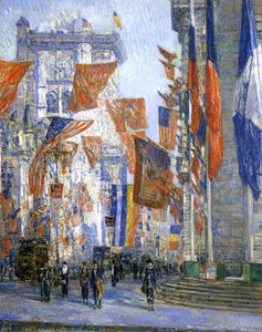  Frederick Childe Hassam Avenue of the Allies - Canvas Art Print