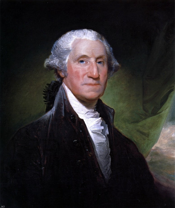  Gilbert Stuart George Washington (The Gibbs-Channing-Avery Portrait) - Canvas Art Print