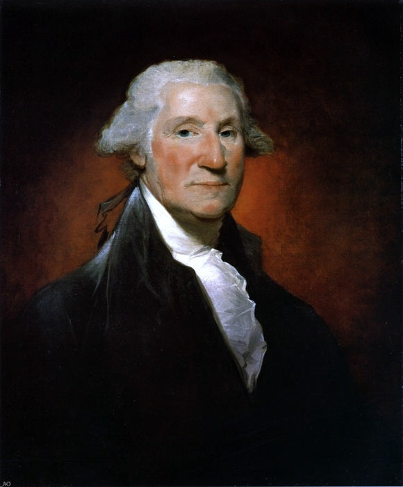  Gilbert Stuart George Washington (The Vaughan Portrait) - Canvas Art Print