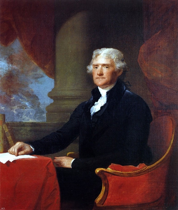  Gilbert Stuart Thomas Jefferson - Canvas Art Print