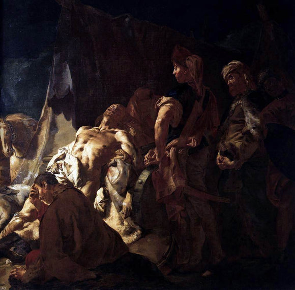  Giovanni Battista Piazzetta The Death of Darius (detail) - Canvas Art Print
