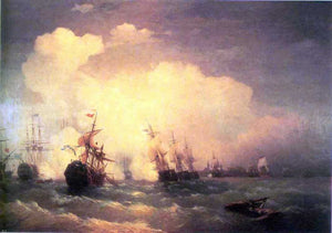  Ivan Constantinovich Aivazovsky Sea Buttle near Revel - Canvas Art Print